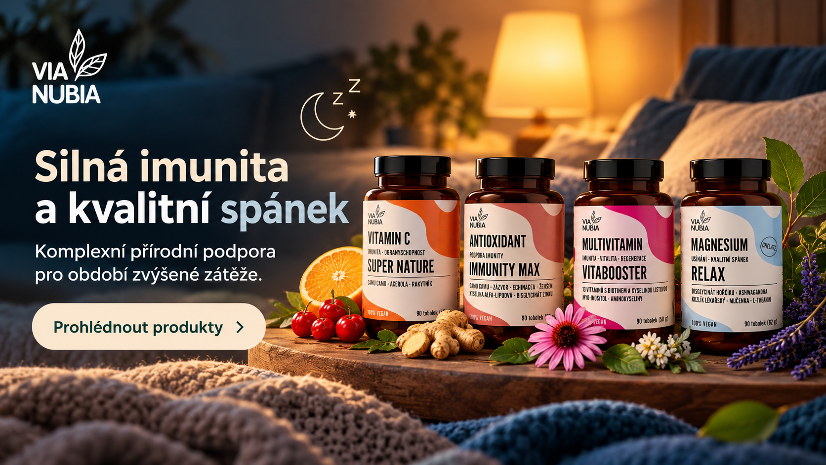 ViaNubia - Blog - Immun a Spánek produkty